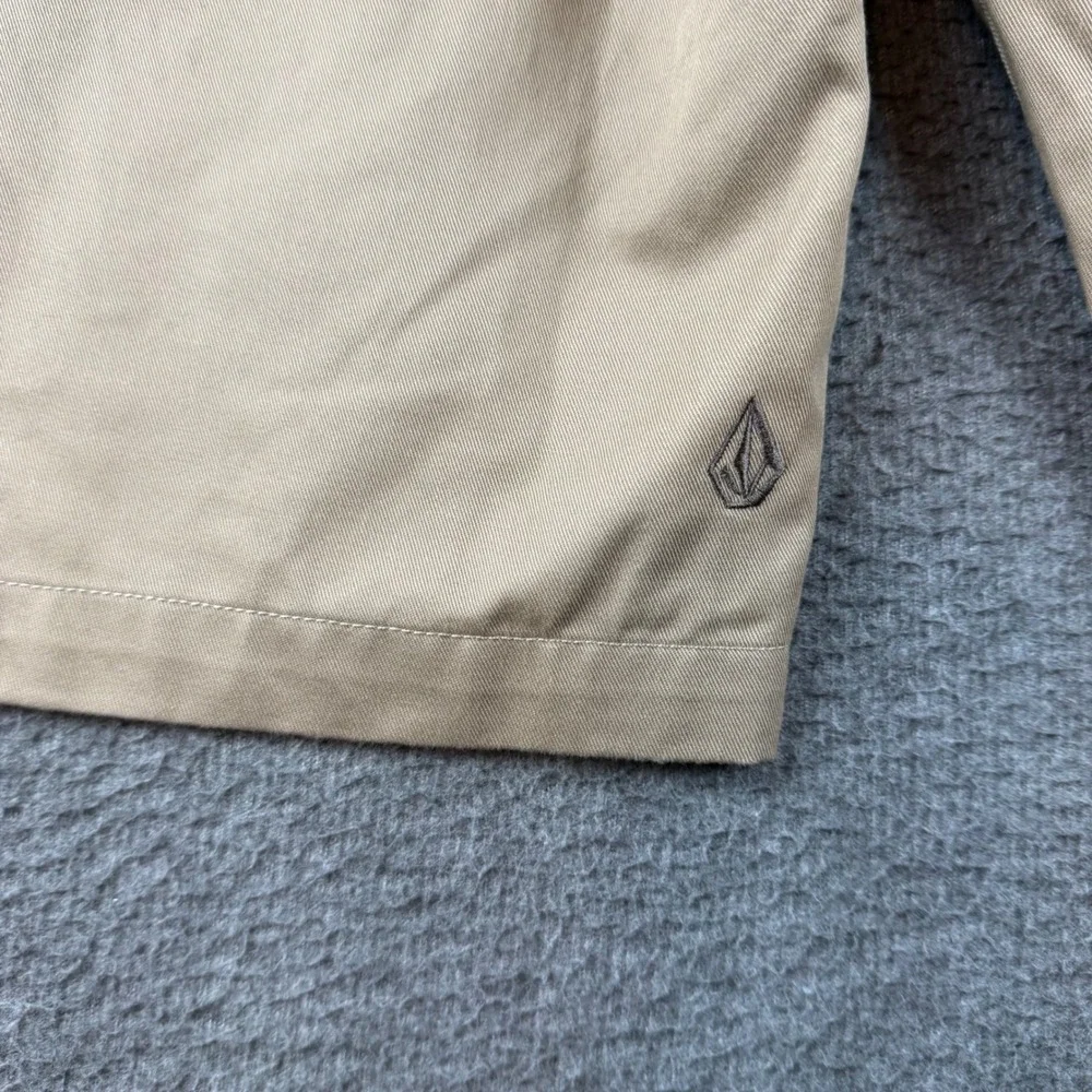 Volcom Chino Shorts Men's 29 Khaki Tan Frickin Modern Fit Repreve A0911600